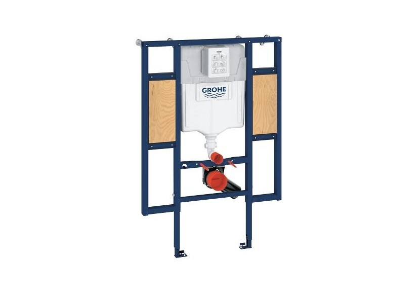 Rapid sl bâti support pour wc, 1.13 m avec élément de fixation murale et sur rails - 39140000 - Grohe