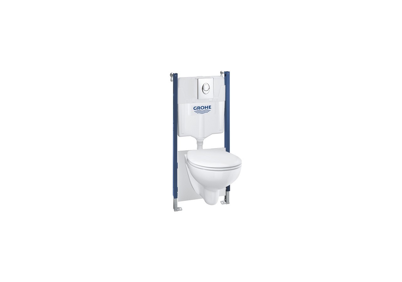 Solido bâti support 5-en-1 pour wc, 1.13 m Chromé - 39419000 - Grohe