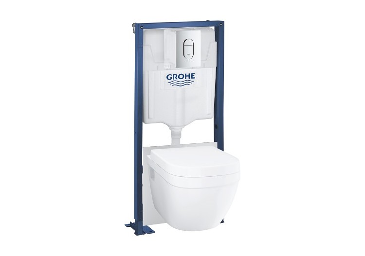 Solido bâti support 5-en-1 pour wc, 1.13 m Chromé - 39697000 - Grohe