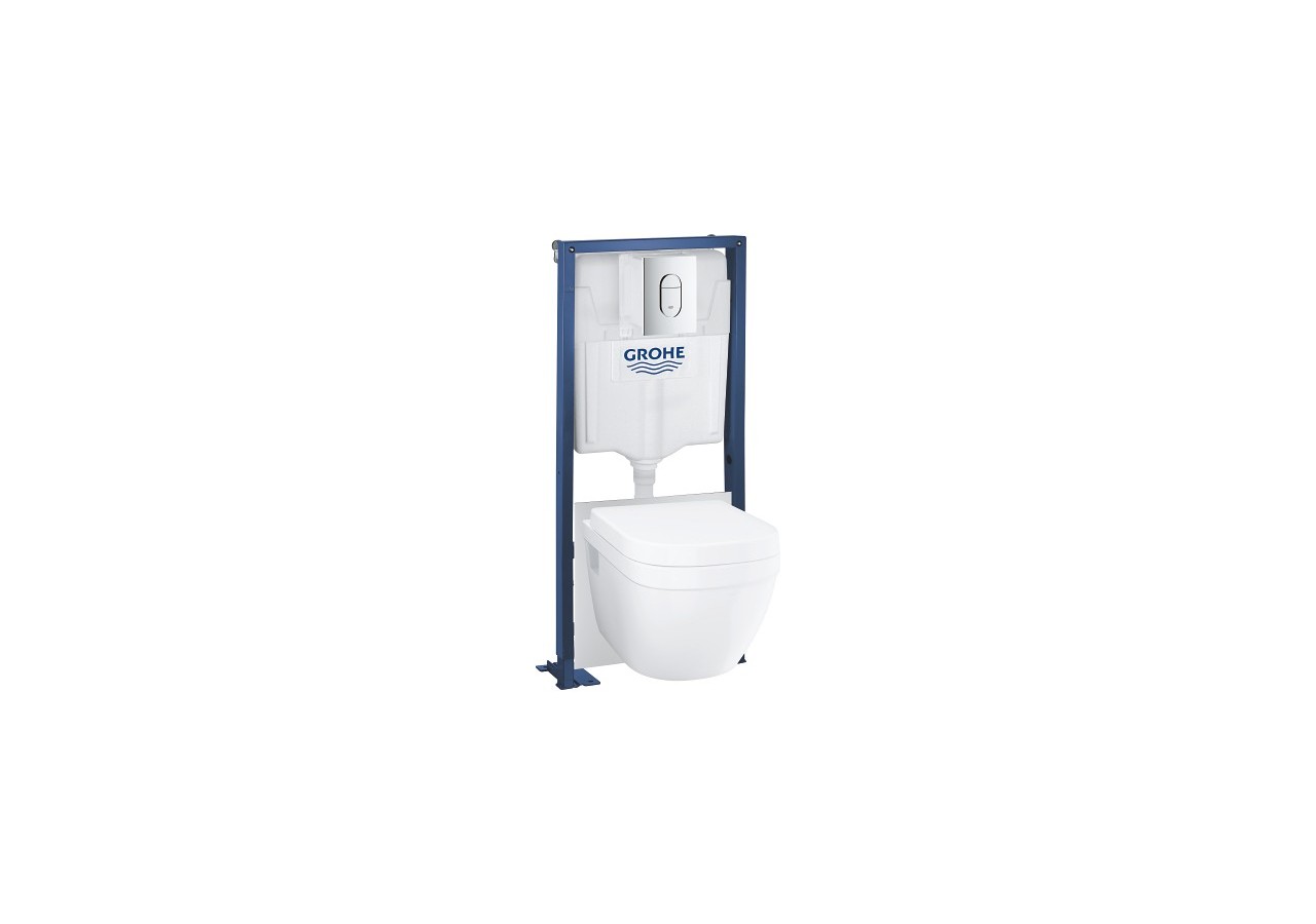 Solido bâti support 5-en-1 pour wc, 1.13 m Chromé - 39697000 - Grohe