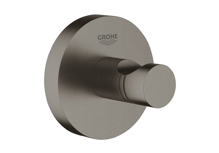 Essentials patère murale Hard Graphite brossé - 40364AL1 - Grohe
