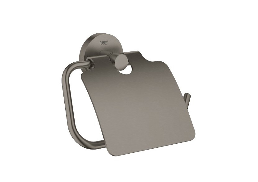 Essentials dérouleur de papier mural Hard Graphite brossé - 40367AL1 - Grohe