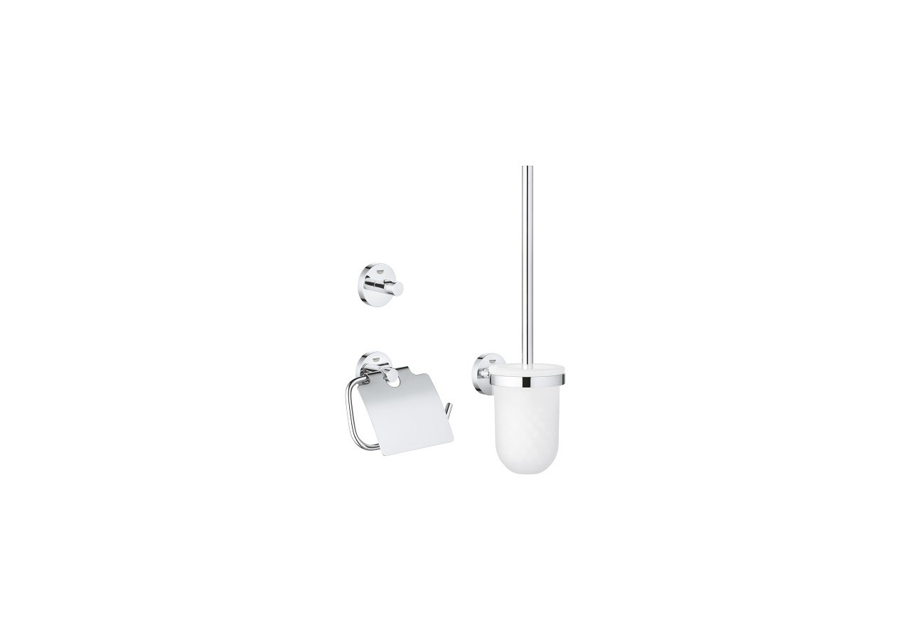 Essentials set d’accessoires 3 en 1 Chromé - 40407001 - Grohe