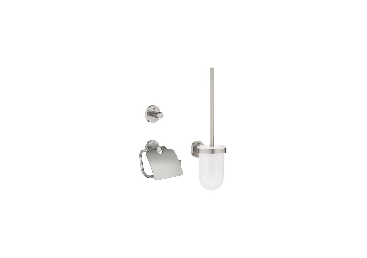 Essentials set d’accessoires 3 en 1 Supersteel - 40407DC1 - Grohe