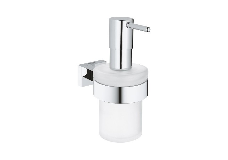Essentials cube distributeur de savon avec support Chromé - 40756001 - Grohe