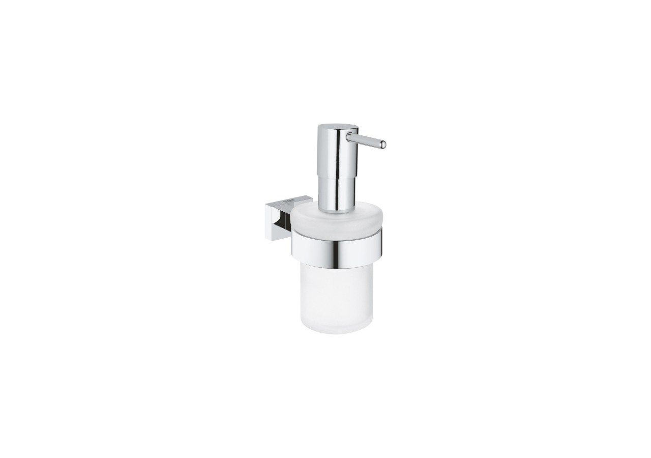 Essentials cube distributeur de savon avec support Chromé - 40756001 - Grohe