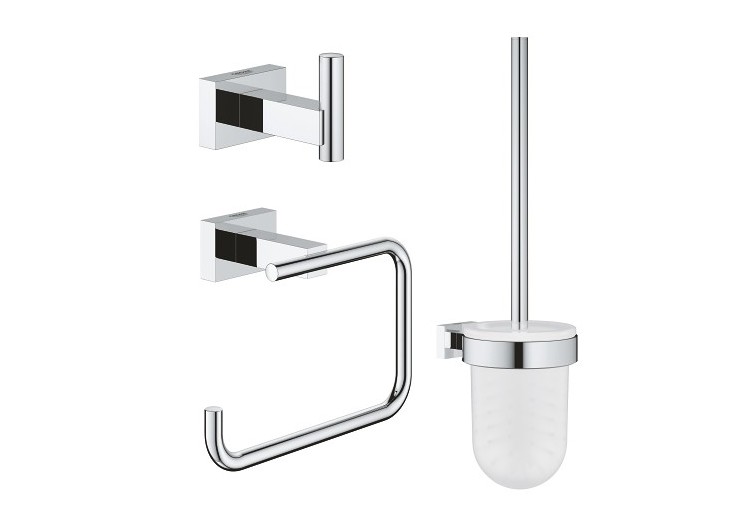 Essentials cube set d’accessoires 3 en 1 Chromé - 40757001 - Grohe