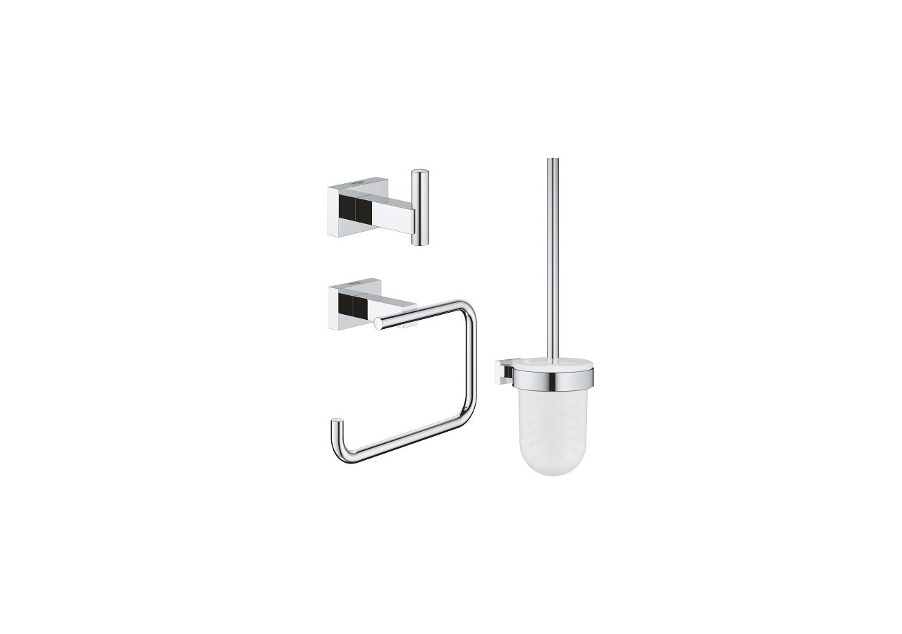 Essentials cube set d’accessoires 3 en 1 Chromé - 40757001 - Grohe