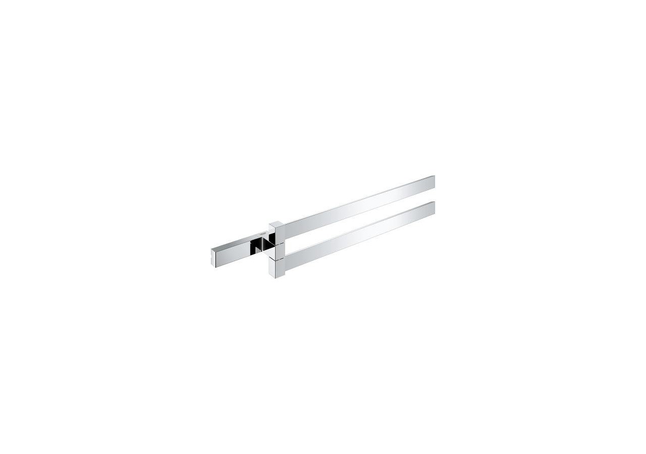 Selection cube double barre porte serviette Chromé - 40768000 - Grohe