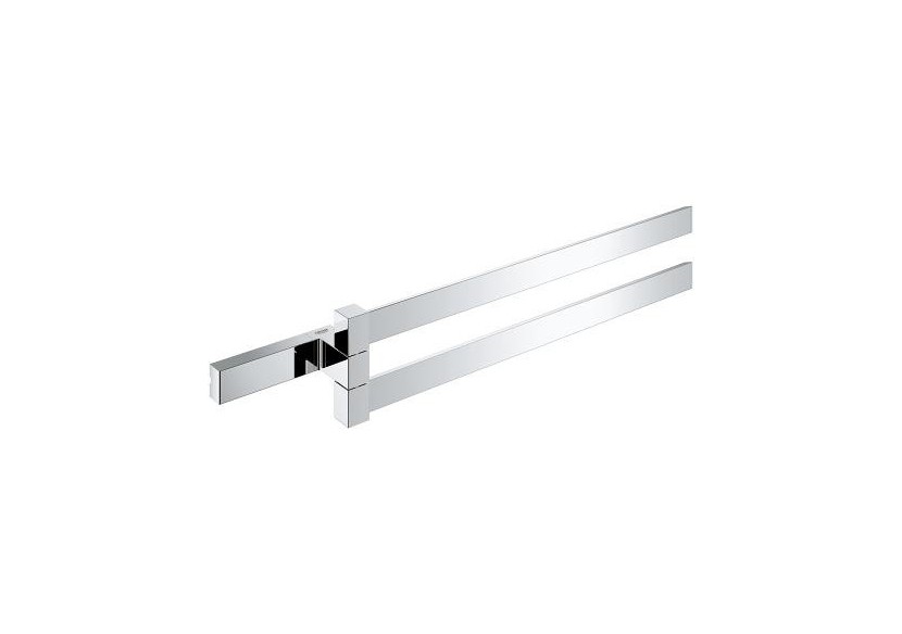 Selection cube double barre porte serviette Chromé - 40768000 - Grohe