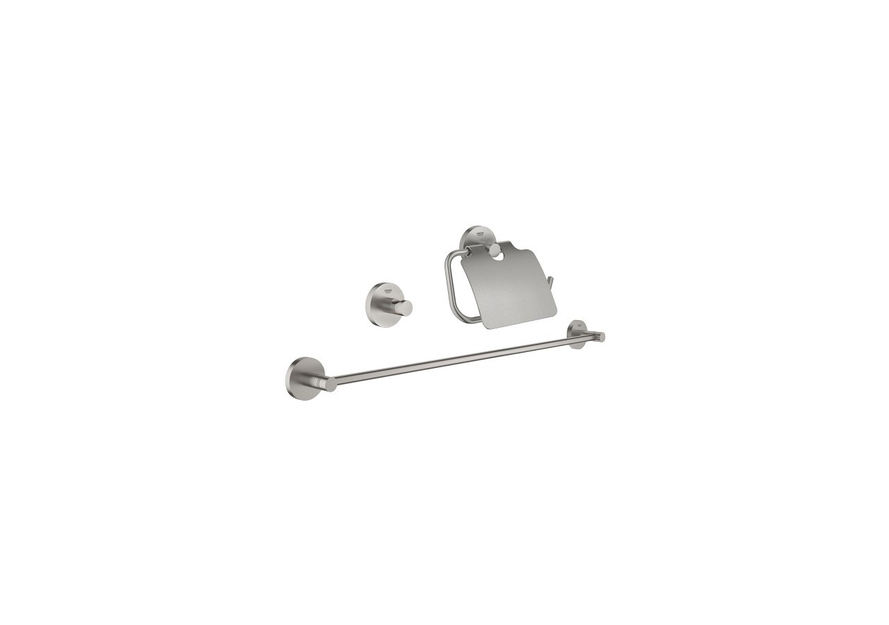 Essentials set d’accessoires 3 en 1 Supersteel - 40775DC1 - Grohe
