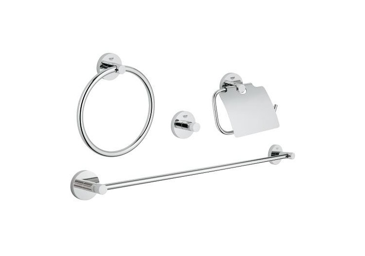 Essentials set d’accessoires 4 en 1 Chromé - 40776001 - Grohe