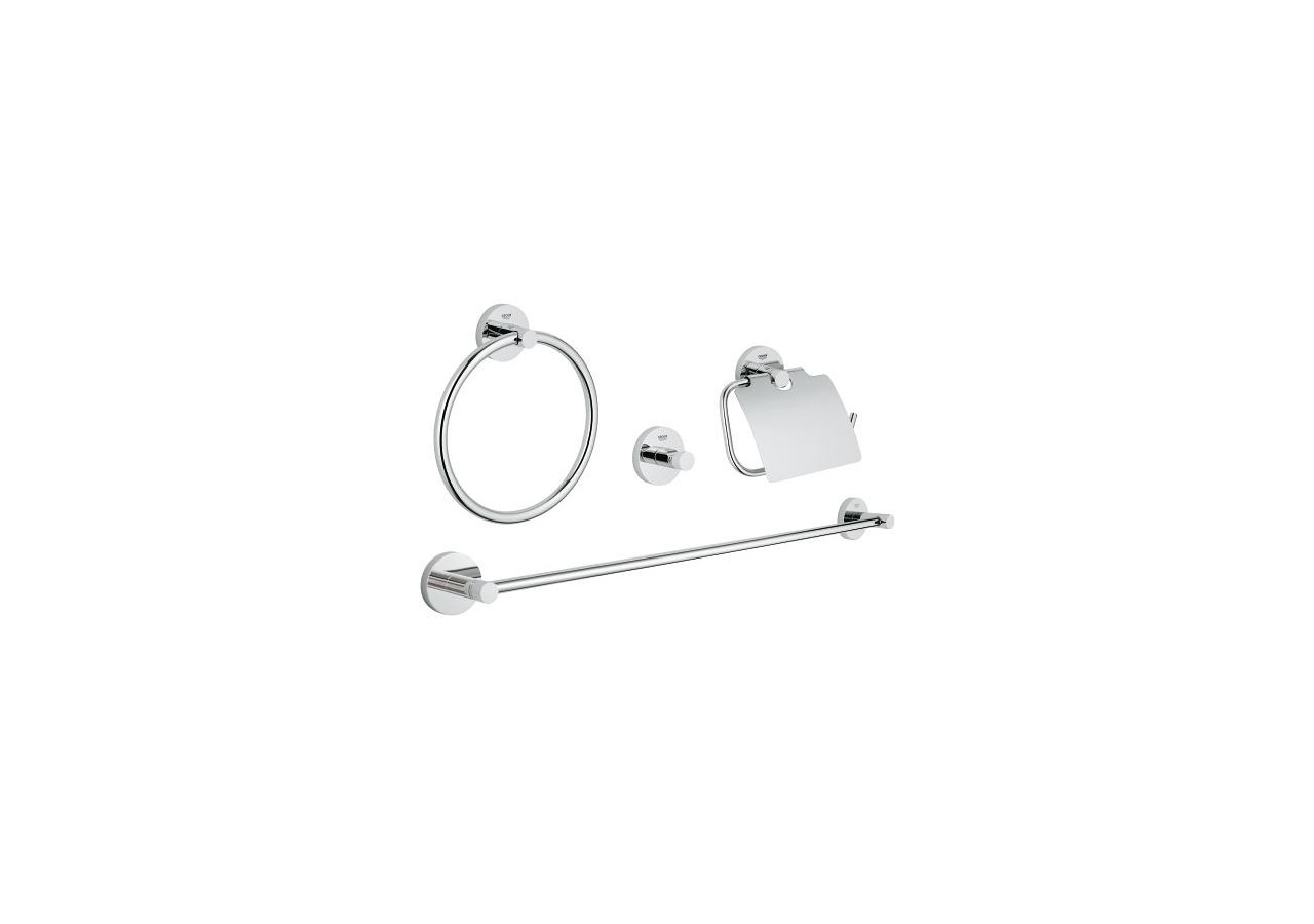 Essentials set d’accessoires 4 en 1 Chromé - 40776001 - Grohe