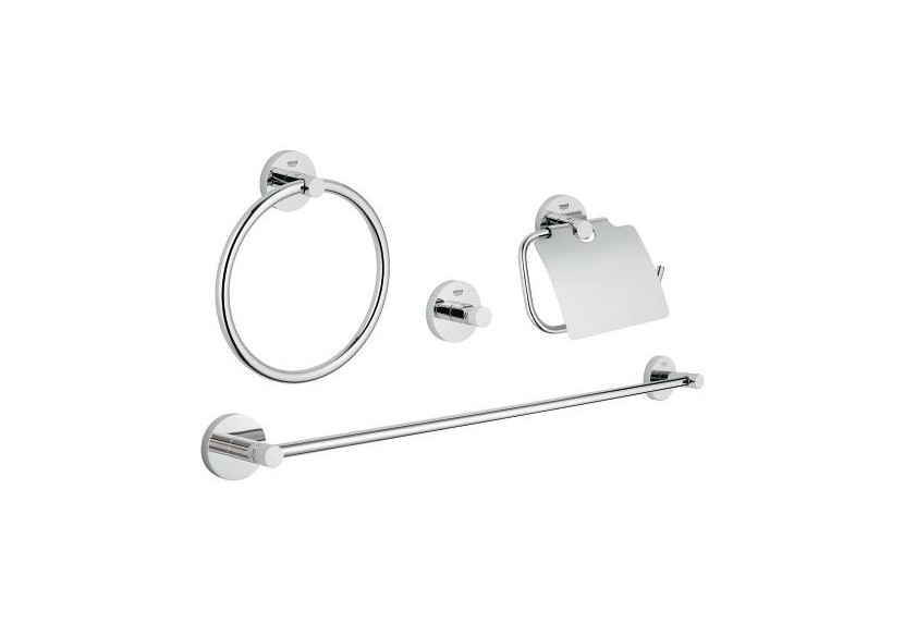 Essentials set d’accessoires 4 en 1 Chromé - 40776001 - Grohe