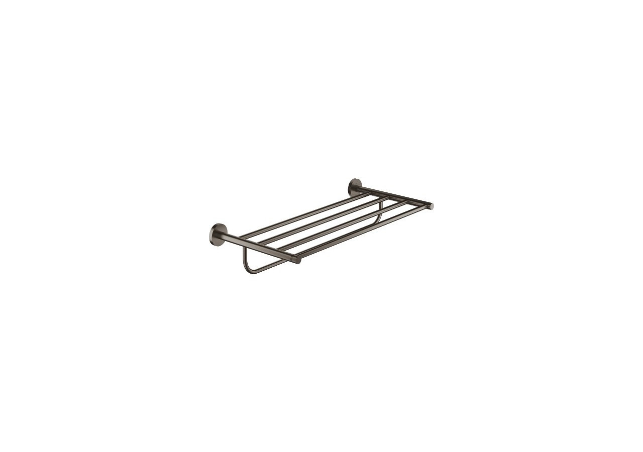 Essentials rack porte-serviettes Hard Graphite brossé - 40800AL1 - Grohe