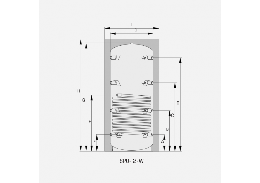 Ballon tampon SPU-2-W avec échangeur Ballon tampon SPU-2-W avec échangeur