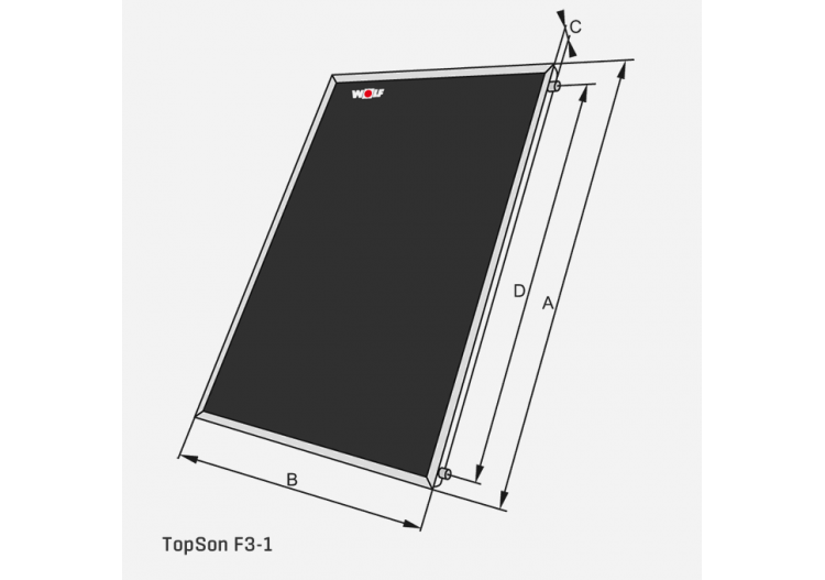 Capteur solaire plat hautes performances topson F3-1