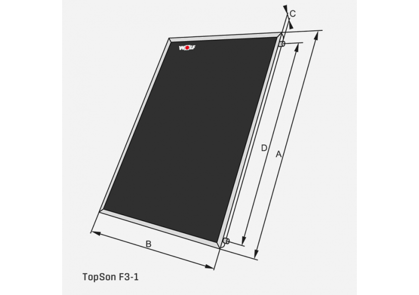 Capteur solaire plat hautes performances topson F3-1 Capteur solaire plat hautes performances topson F3-1