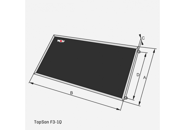 Capteur solaire plat hautes performances topson F3-1Q 2