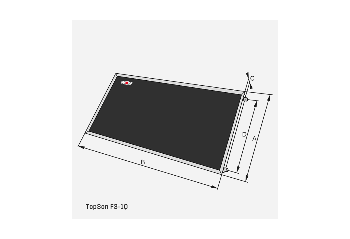 Capteur solaire plat hautes performances topson F3-1Q