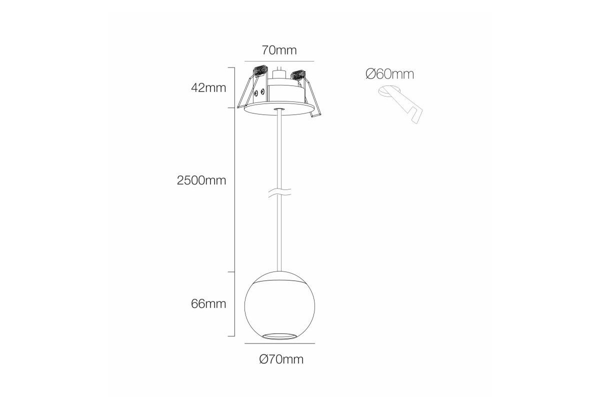 Lumière décorative LED BORA 8,5W - Beneito Faure
