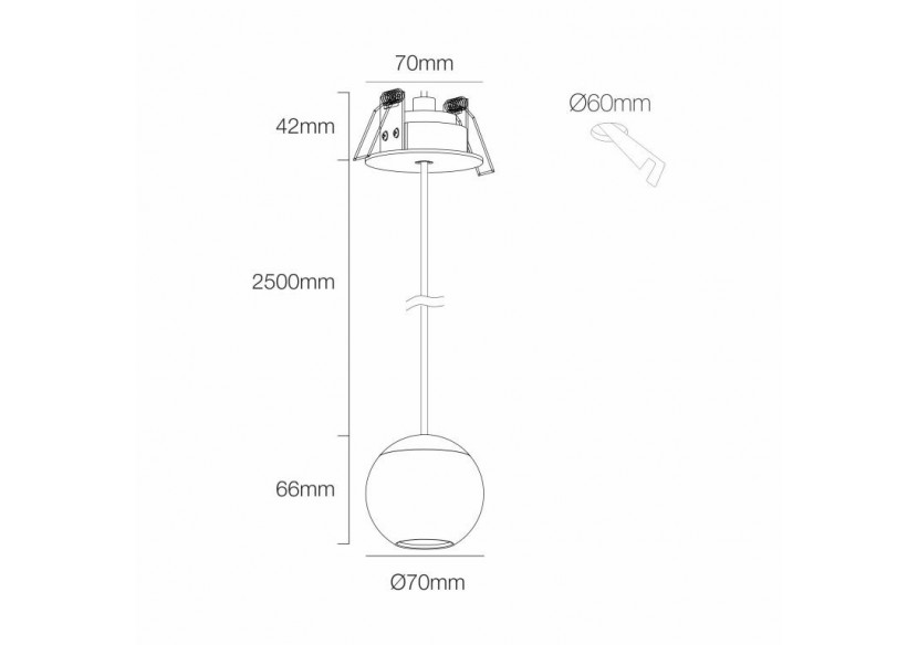 Lumière décorative LED BORA 8,5W - Beneito Faure Lumière décorative LED BORA 8,5W - Beneito Faure
