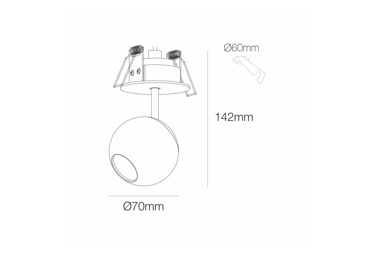 Lumière décorative LED BORA 8,5W - Beneito Faure