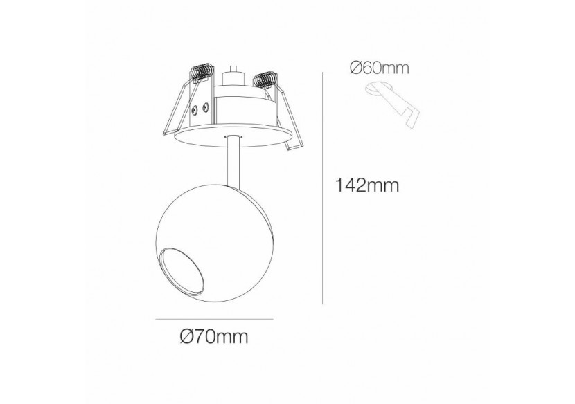 Lumière décorative LED BORA 8,5W - Beneito Faure