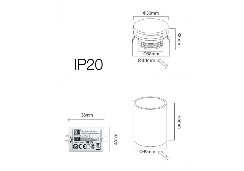 Signalisation intérieure LED GROW 4W - Beneito Faure