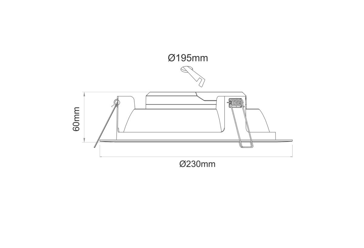 Downlight LED AIR 22W -- Beneito Faure