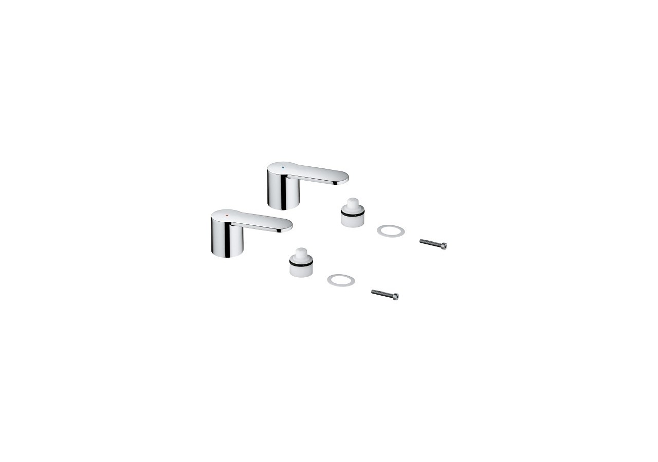 Eurostyle cosmop paire de croisill. bl/r - 48309000 - Grohe