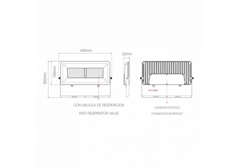 Éclairage extérieur LED SKY 40W Switch - Beneito Faure : Confort'Mat