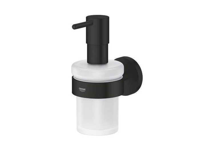Essentials distributeur de savon avec support Noir mat - 1022572430 - Grohe