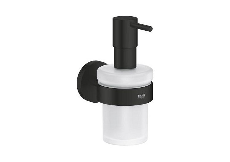 Essentials distributeur de savon avec support Noir mat - 1022572430 - Grohe 2