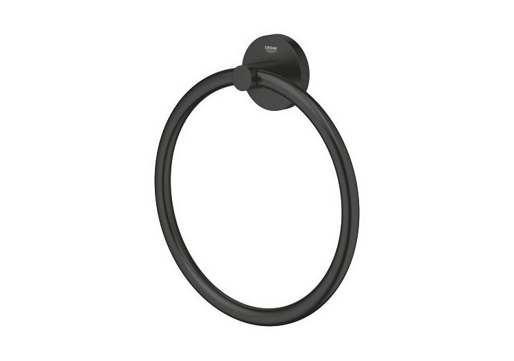 Essentials anneau porte-serviette Noir mat - 1024612430 - Grohe