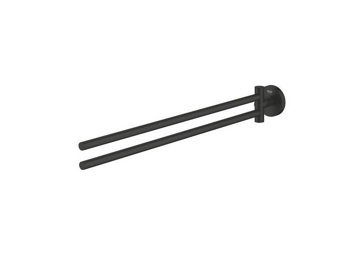 Essentials porte-serviettes Noir mat - 1024672430 - Grohe