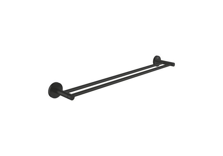 Essentials double barre porte-serviettes Noir mat - 1024732430 - Grohe 2