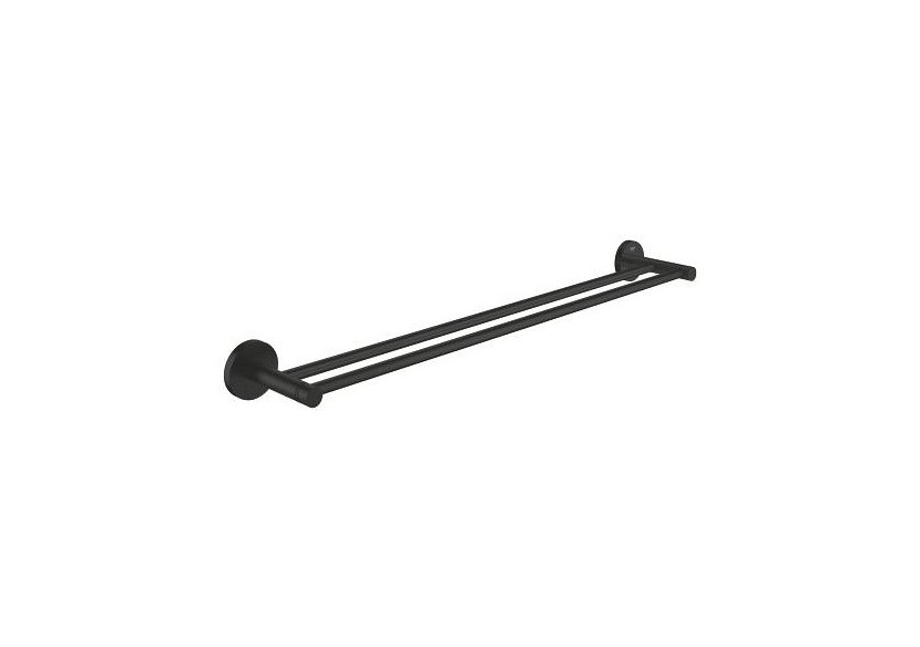 Essentials double barre porte-serviettes Noir mat - 1024732430 - Grohe