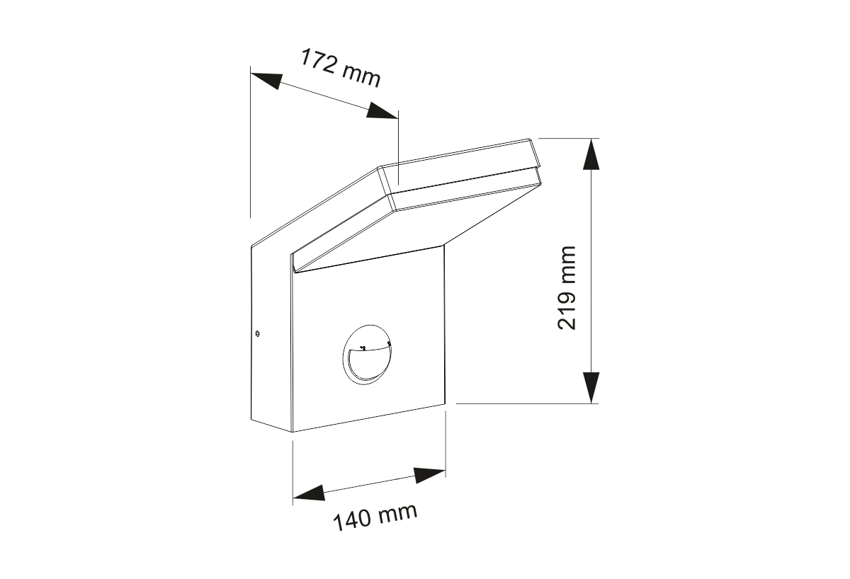 Éclairage extérieur NEO XL SENSOR 18W - Beneito Faure : Confort'Mat
