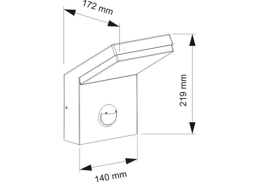 Éclairage extérieur NEO XL SENSOR 18W - Beneito Faure : Confort'Mat
