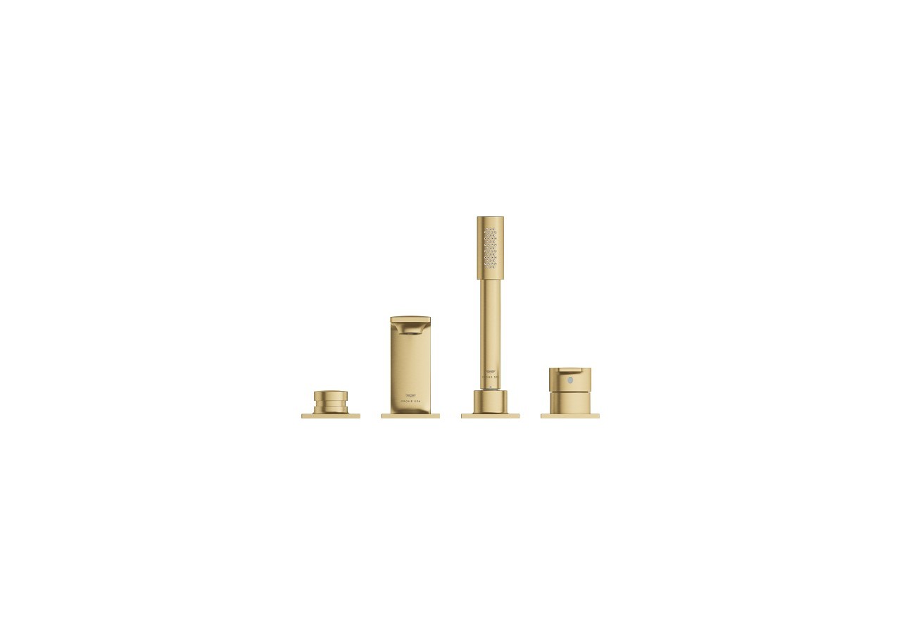 Allure mitigeur bain/douche 4 trous Cool Sunrise brossé - 19316GN1 - Grohe