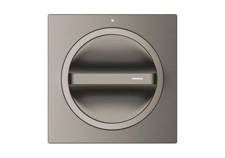 Allure façade pour robinet d'arrêt encastré Hard Graphite brossé - 19334AL1 - Grohe