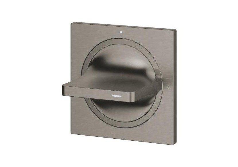 Allure façade pour robinet d'arrêt encastré Hard Graphite brossé - 19334AL1 - Grohe