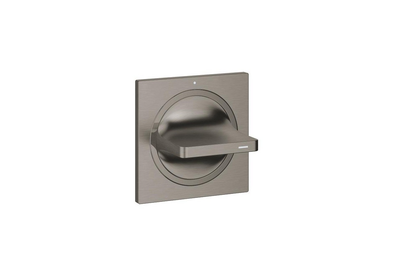 Allure façade pour robinet d'arrêt encastré Hard Graphite brossé - 19334AL1 - Grohe