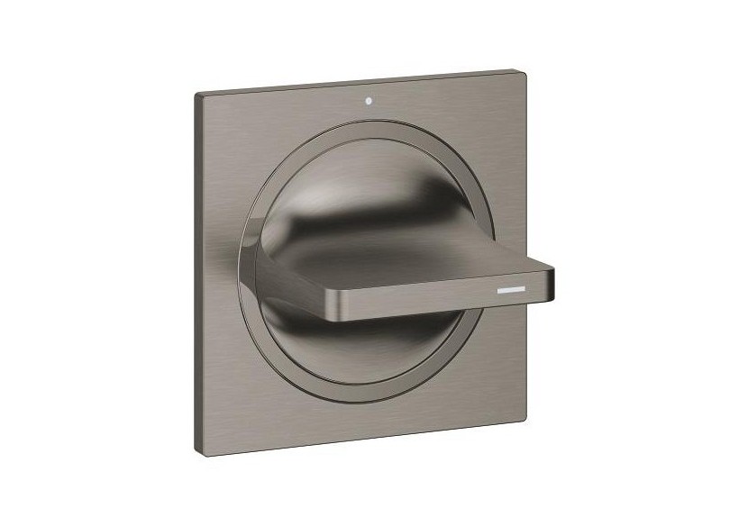 Allure façade pour robinet d'arrêt encastré Hard Graphite brossé - 19334AL1 - Grohe