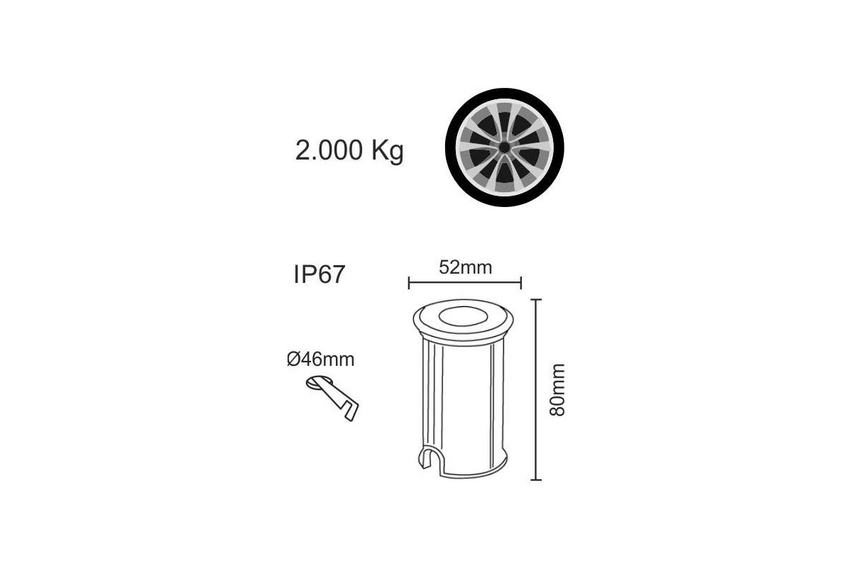 Éclairage extérieur OPTIC 2W - Beneito Faure : Confort'Mat
