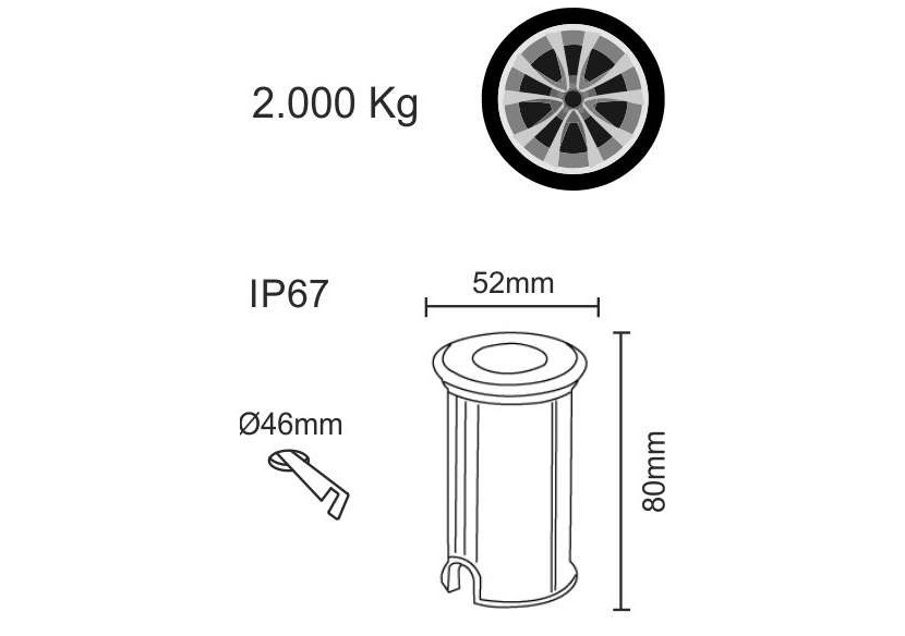 Éclairage extérieur OPTIC 2W - Beneito Faure : Confort'Mat