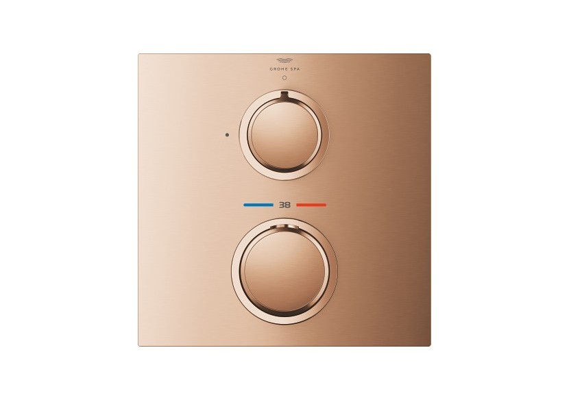 Allure façade avec mitigeur thermostatique encastré 1 sortie Warm Sunset brossé - 19380DL2 - Grohe