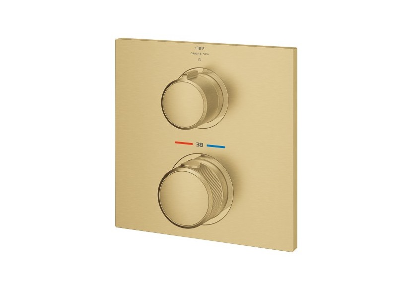 Allure façade avec mitigeur thermostatique encastré 1 sortie Cool Sunrise brossé - 19380GN2 - Grohe