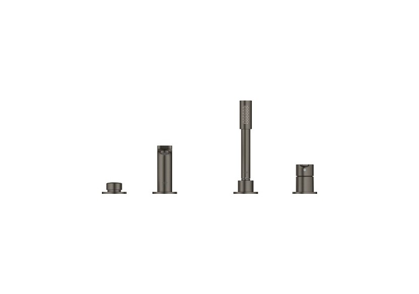 Lineare mitigeur bain/douche 4 trous Hard Graphite brossé - 19577AL1 - Grohe